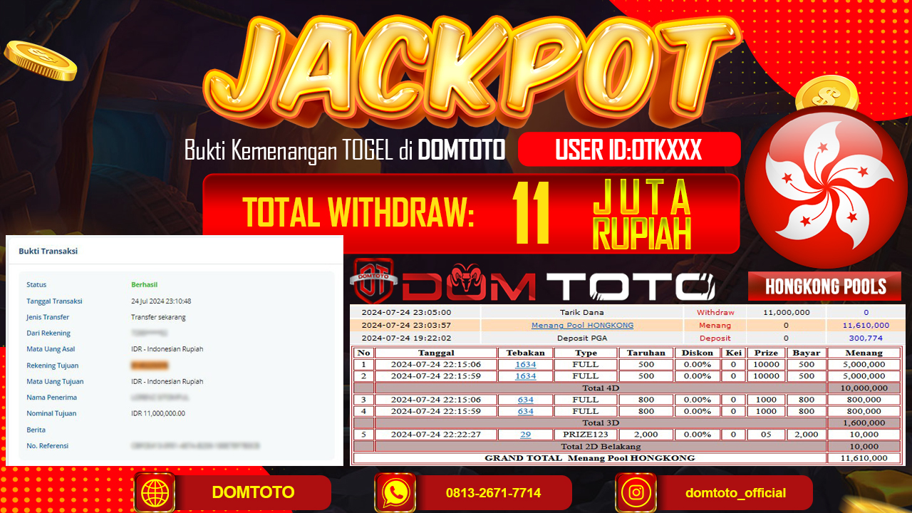 JACKPOT TOGEL HONGKONG 25 JULI 2024